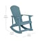 Flash Furniture Sea Foam Adirondack Rockers & 1 Side Table, PK 2 JJ-C14705-2-T14001-SFM-GG - alternate 3